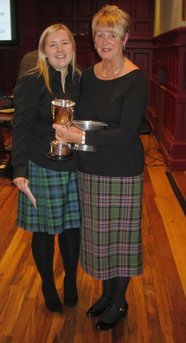 Janet Campbell, right, winner of the Mrs Kennedy Fraser competition, and Alison Campbell, left, runner-up